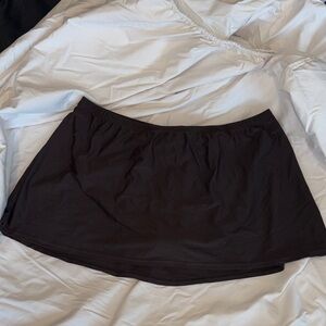 Christina Elegant Brown Swim Skirt